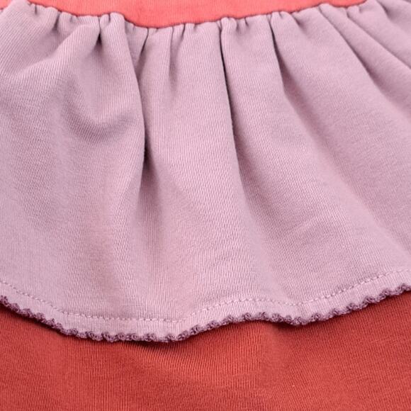 Matilda Jane Hide And Seek Coral And Purple Ruffle Top Size 4 - Picture 6 of 12